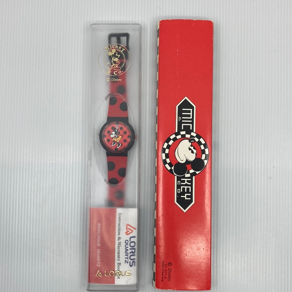 Minnie Mouse Lorus Watch Polka Dot Collectible